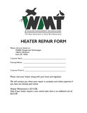 Heater Repair/Maintenance Program